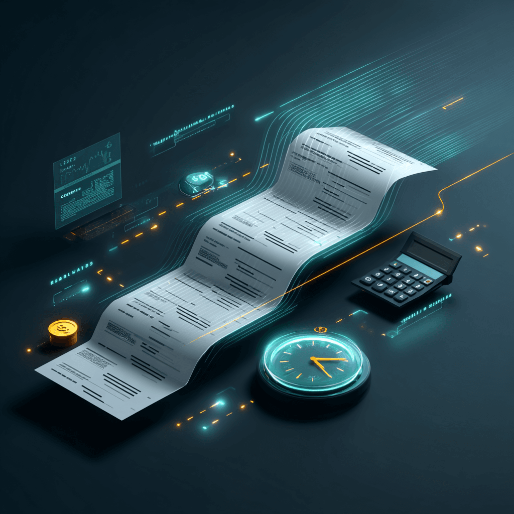 Small business owner using automated invoicing software to save time on administrative tasks