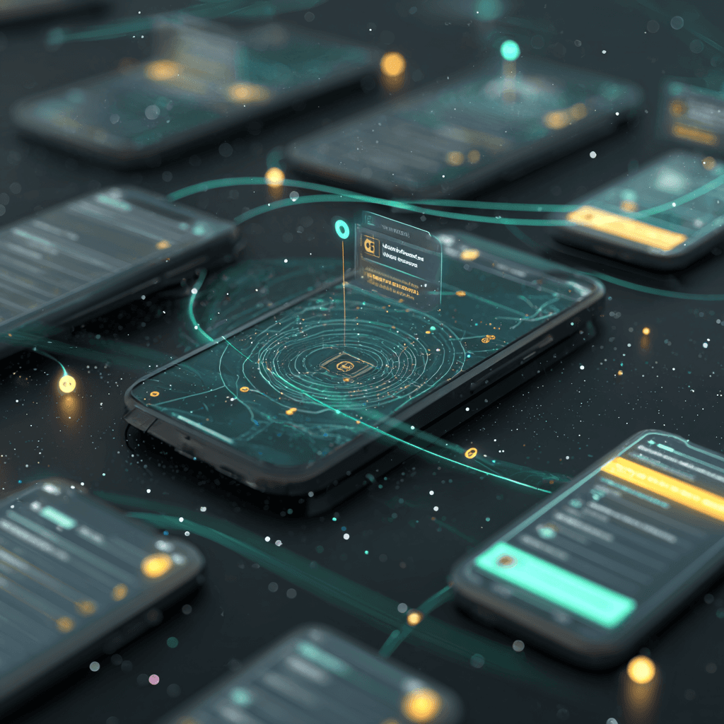 Mobile technician using field service app on tablet instead of paper forms